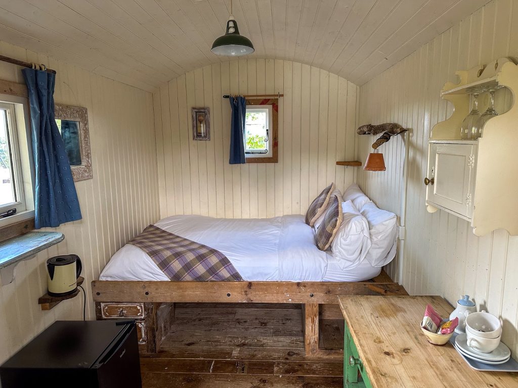 Glamping Breaks Near Me | Inside Shepherd's Hut 